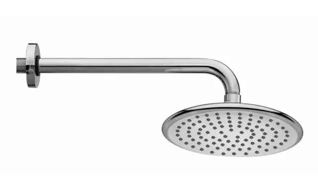 Bossini Agua Верхний душ d21 см, 1 вид струи, кронштейн, цвет: chrome H19420G.030