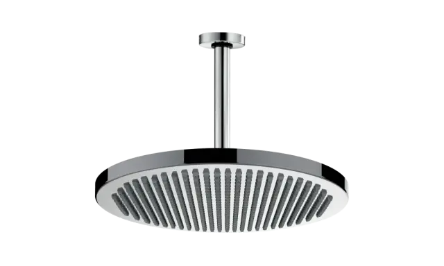 Bossini Apice Верхний душ d28 см, 1 вид струи, кронштейн потолочный 30 см, цвет: chrome H31430G.030