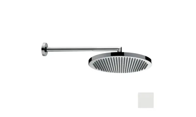 Bossini Apice Верхний душ d28 см, 1 вид струи, кронштейн настен. 33см, цвет:polished stainless steel H70430H.045