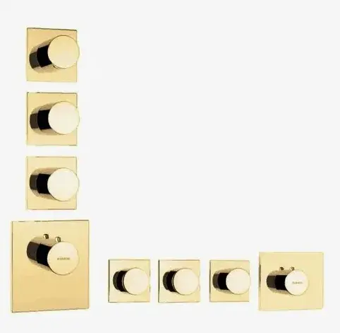 Bossini Outlets Смеситель для душа термостатический, на 3-6 потребителей, цвет: gold Z031205.021