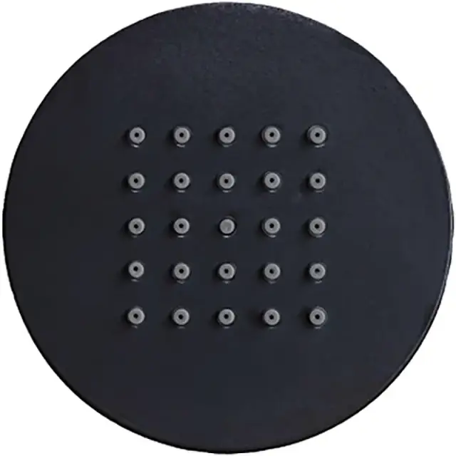 Bossini Tondo Душевая форсунка настенная d10x4,2 см, цвет: mat black I00175.073