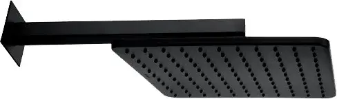 Bossini Cosmo Верхний душ 28х28 см, с настенным держателем 40 см, цвет: mat black H69598I.073