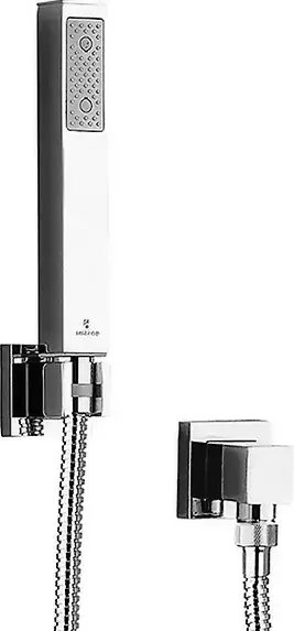 Bossini Cube Душевой гарнитур, лейка 6 см, шланг 150 см, держатель, цвет: chrome C50001C.030