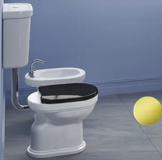 Catalano Canova Royal Механизм слива для унитаза с трубой для низкого бачка, цвет: золото 5KCZCVDO