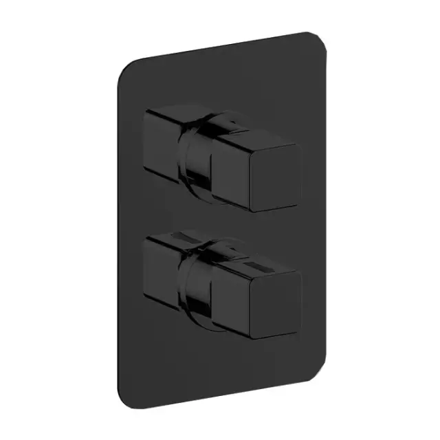 Cisal Cubic Смеситель встраиваемый термостатический для душа, цвет: Night Black CU0BT03040