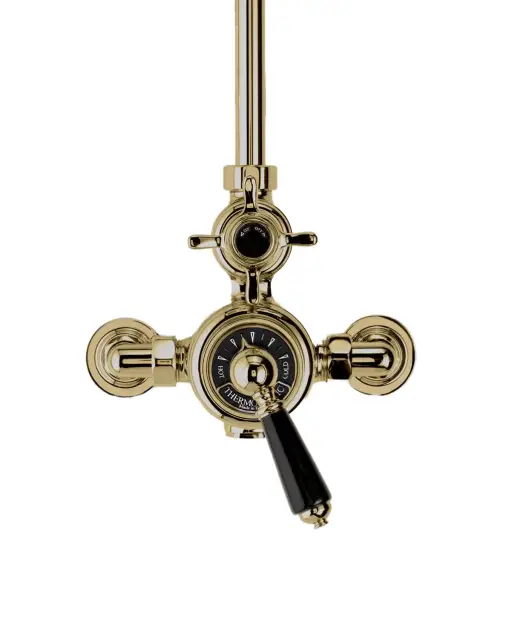 Devon&Devon Doccia Термостат наружнего монтажа, для душевой стойки, цвет: светлое золото MARM74BD