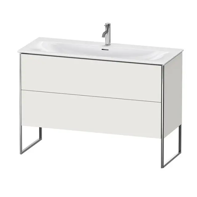Duravit XSquare Тумба напольная под раковину # 234412, 2 яшика, цвет: Nordic White SaM XS452603939