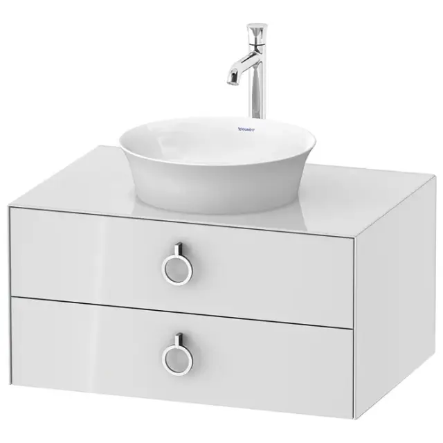 Duravit White Tulip Тумбочка подв., 40,8x80xh55 cм, 2 ящика, цвет белый высокогл. WT499008585