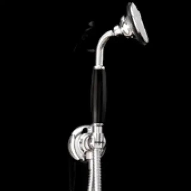 Devon&Devon Black Morris Душевой гарнитур: ручной душ, душевой шланг, шланговое подсоед., цвет хром UTCI220CRBL