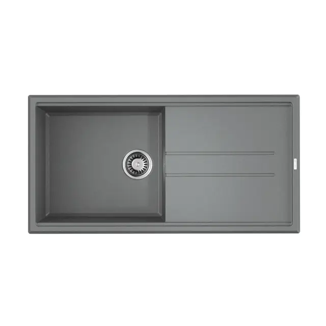 Omoikiri Tedori 100-GR Кухонная мойка Tetogranit 100x51 см, цвет: leningrad grey 4993567
