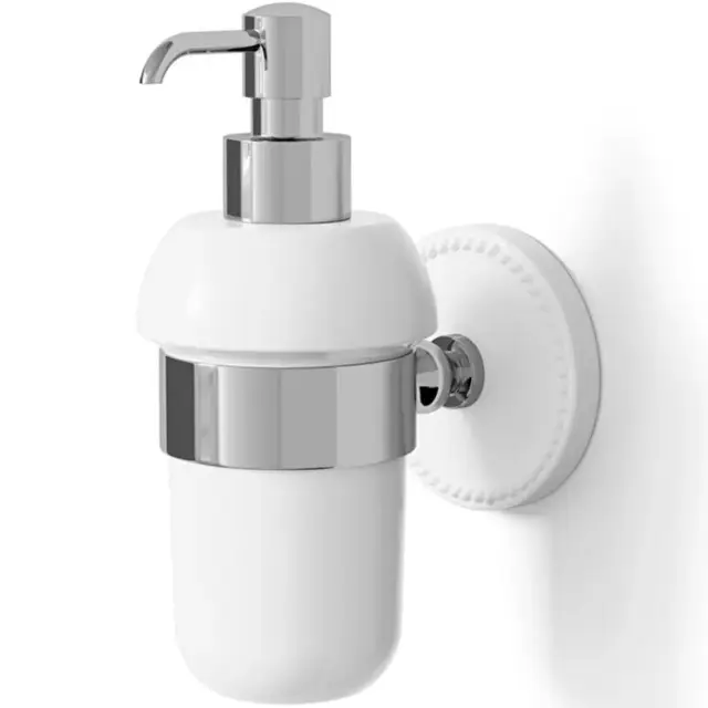 Devon&Devon Dorothy Дозатор для жидкого мыла, подвесной, керамическая колба, цвет: хром DOR430CR