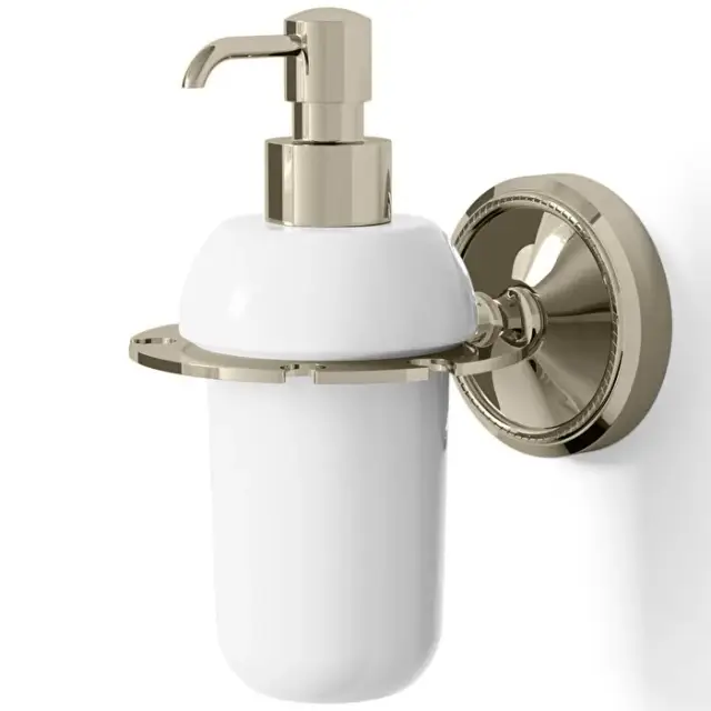 Devon&Devon Antique Georgian Дозатор для жидкого мыла, керамическая колба, цвет: никель блестящий 1ADY90NKS