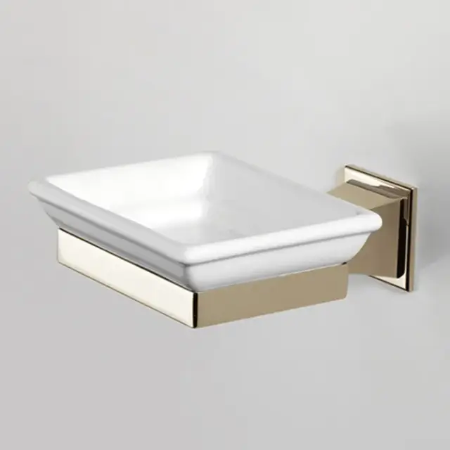 Devon&Devon Time Мыльница с керамической чашей, подвесная, цвет: золото TM301OT