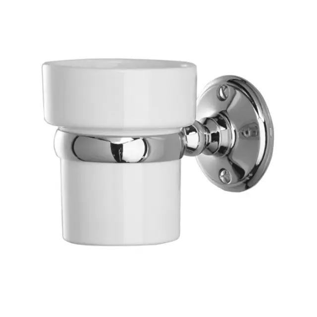 Devon&Devon Old Navy Стакан для зубных щеток подвесной, керамический, цвет: хром MIL609CR