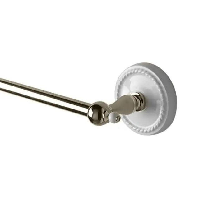 Devon&Devon Dorothy Полотенцедержатель настенный, 61 см, держатели цвет никель белый DOR409NK