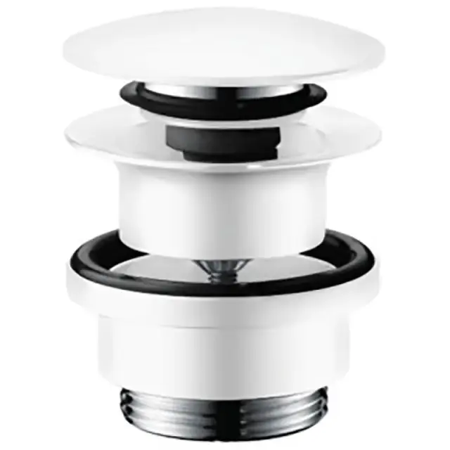 Hansgrohe Донный клапан для раковины Push-Open универсальный, цвет: матовый белый 50100700