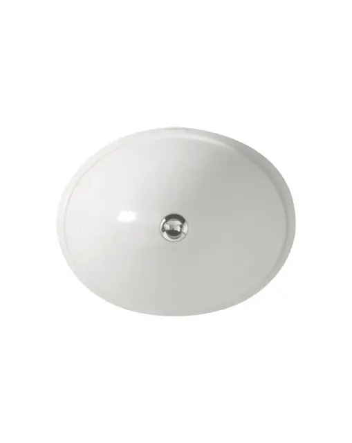 Devon&Devon Rose 50 Раковина со сливом-переливом, цвет белый IBLROSE/ST