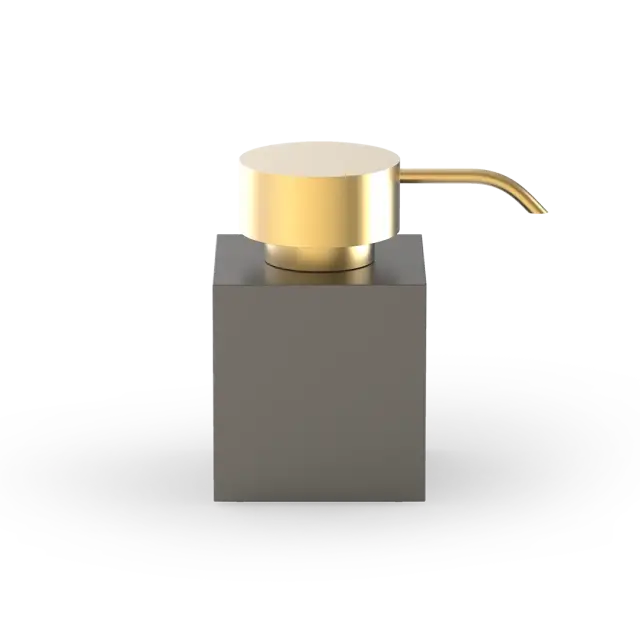 Decor Walther New Century Дозатор для жидкого мыла, настольный, латунь, цвет: золото/темная бронза 0860741