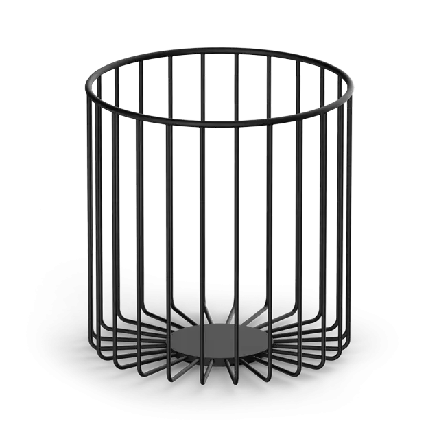 Decor Walther DW 220 Ведро для мусора, напольное, цвет: черный матовый 0859260