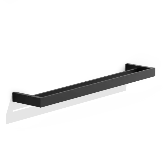 Decor Walther Contract Полотенцедержатель 60 см, подвесной, двойной, цвет: черный матовый 0650960