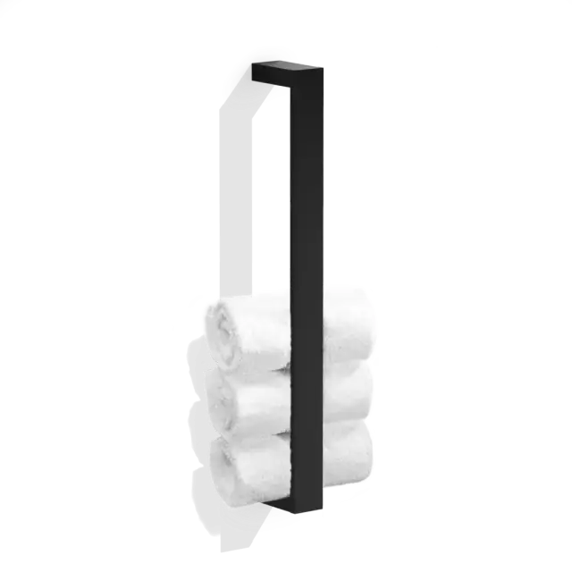 Decor Walther Contract Полотенцедержатель 38 см, подвесной, цвет: черный матовый 0651360