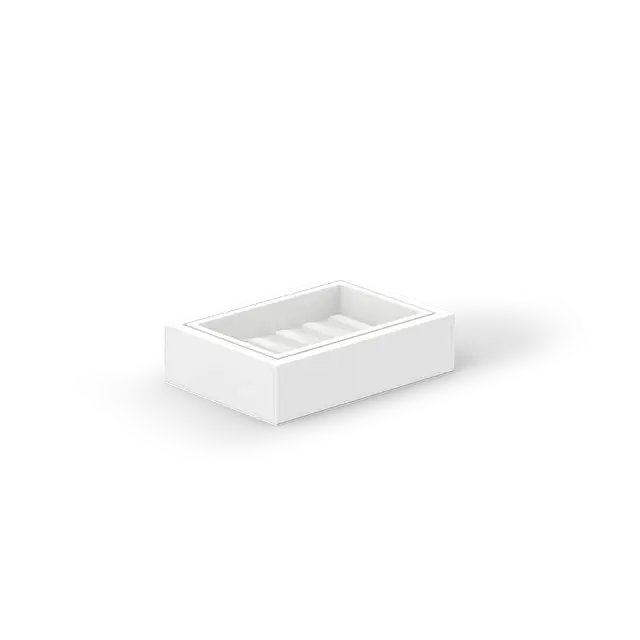 Decor Walther Brownie Мыльница подвесная, имитация кожи, цвет: белый 0937350