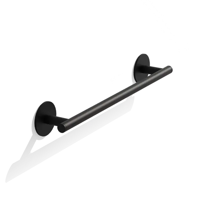 Decor Walther Basic Полотенцедержатель 39 см, подвесной, цвет: черный матовый 0535060