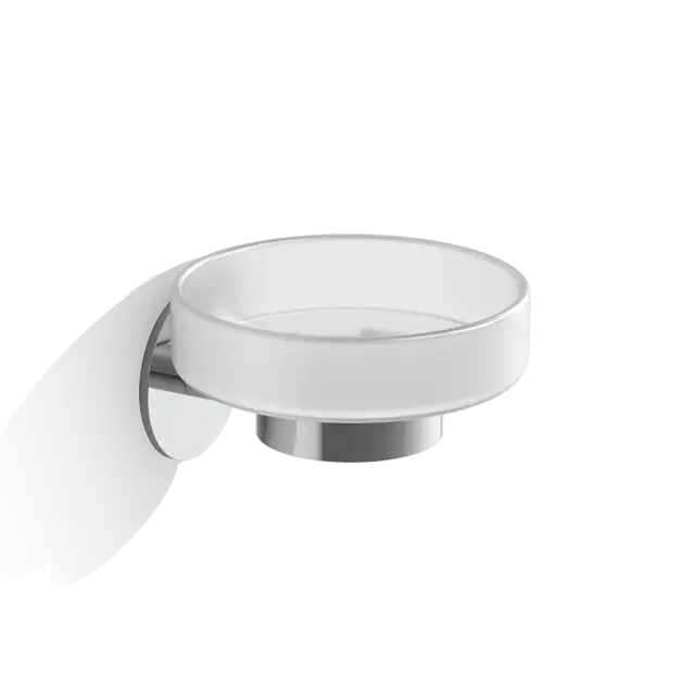 Decor Walther Basic Мыльница со стеклянной чашей, подвесная, цвет: хром 0536000