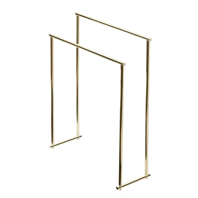 Decor Walther Bar Полотенцедержатель 87 см, напольный, двойной, цвет: золото 0509220