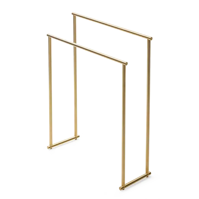 Decor Walther Bar Полотенцедержатель 87 см, напольный, двойной, цвет: золото матовое 0509282