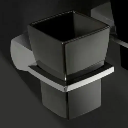 Bertocci Grace Стакан для зубных щеток, без держателя, цвет: черный 142 7797 0000