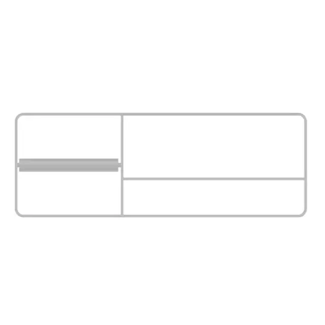 Bertocci Fly Рейлинг металл. 34 см, для аксес., SX, цвет: белый мат. 149 1505 0200