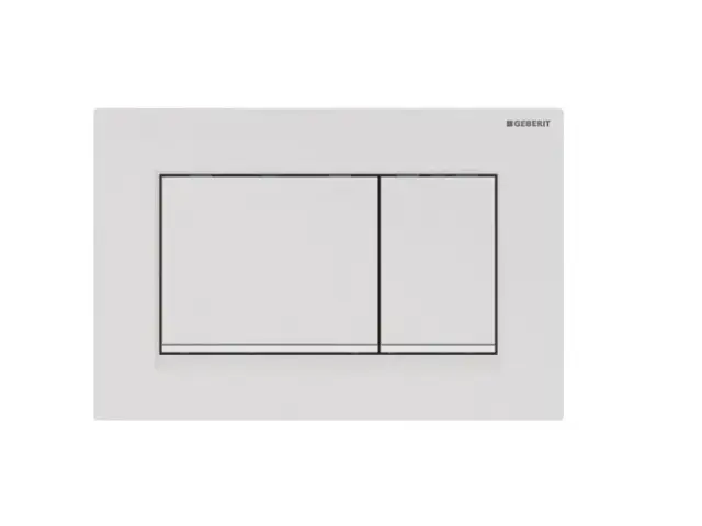 Geberit Sigma 30 Кнопка смыва для инсталляции, цвет: белый матовый, полоска белая 115.883.01.1