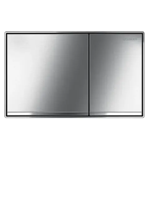 Geberit Sigma 60 Кнопка смыва для инсталляции, установка заподлицо, цвет: хром матовый/хром глянец 115.640.GH.1
