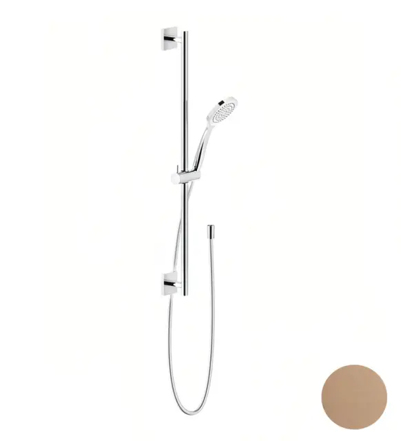 Gessi Rilievo Душевой гарнитур: ручной душ, штанга 88 см, шланг 150 см, цвет: copper brushed PVD 59245#708