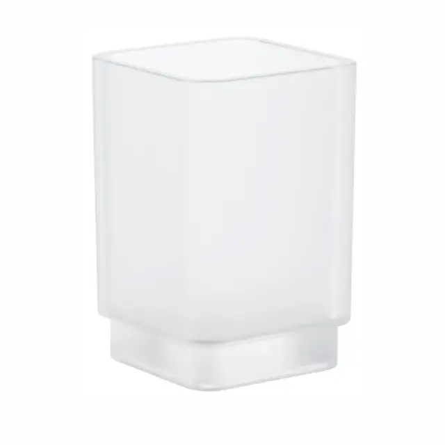 Grohe Selection Cube Стакан для зубных щеток настольный, стеклянный матовый, цвет: стекло 40783000