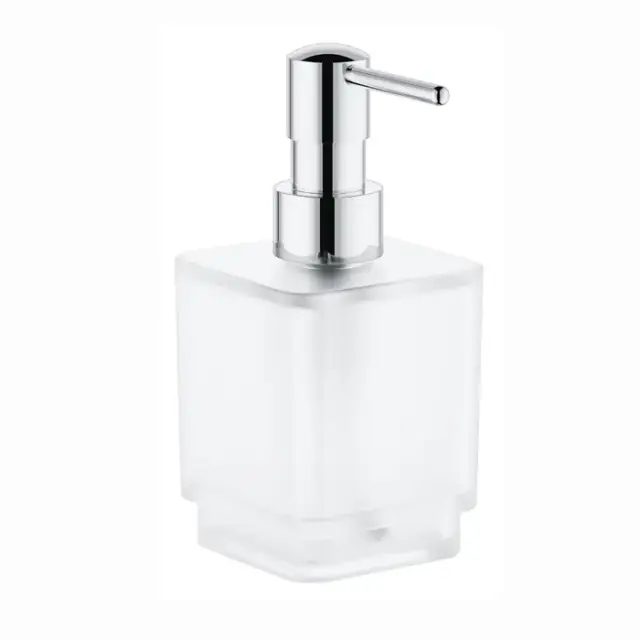 Grohe Selection Cube Дозатор для жидкого мыла настольный, стеклянная колба, цвет: хром 40805000