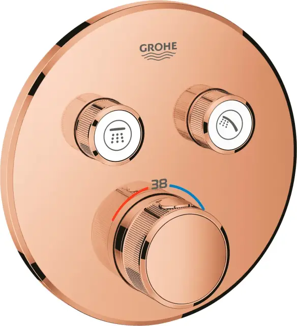 Grohe Grohtherm SmartControl Термостатический смеситель для душа, внешняя часть, цвет: теплый закат 29119DA0