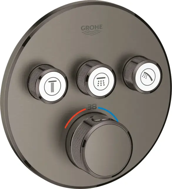 Grohe Grohtherm SmartControl Термостатический смеситель для душа, цвет: темный графит, матовый 29121AL0