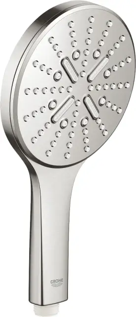 Grohe Rainshower SmartActive 130 Ручной душ, 3 вида струи, цвет: суперсталь 26574DC0
