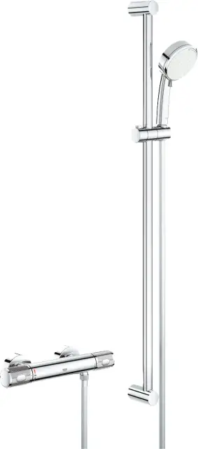 Grohe Grohtherm 1000 Performance Душевой комплект, лейка 10 см, шланг 175 см, цвет: хром 34784000