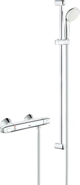 Grohe Grohtherm 1000 New Душевой комплект, лейка 10 см, шланг 175 см, цвет: хром 34256004