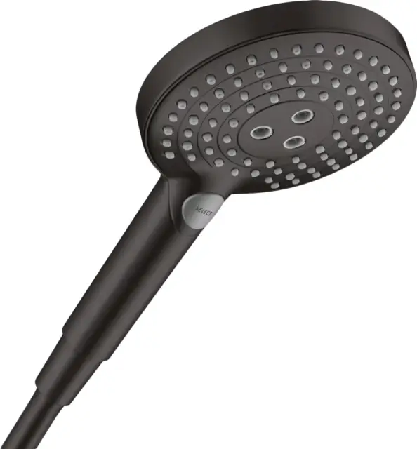 Hansgrohe Raindance Select S Ручной душ 3 вида струи EcoSmart, цвет: матовый черный 26531670