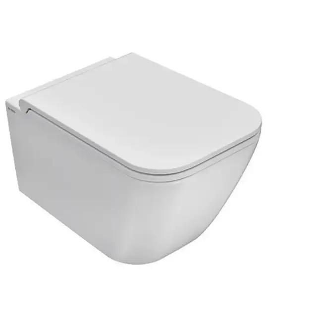 Globo Genesis Унитаз подвесной безободковый, с креплением, 36х50 см, цвет: белый глянцевый GNS03BI