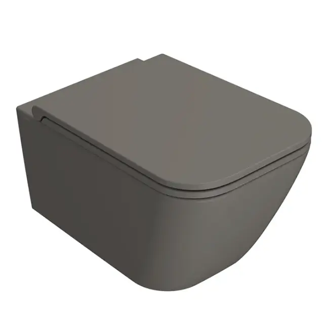 Globo Stone Унитаз подвесной безободковый, с креплением, 36x52 см, цвет: agata матовый STS05AT