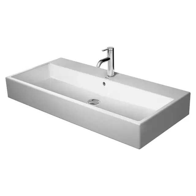 Duravit Vero Air Раковина 100 cм, с переливом, с 1 отв. под смеситель, цвет: белый 2350100027