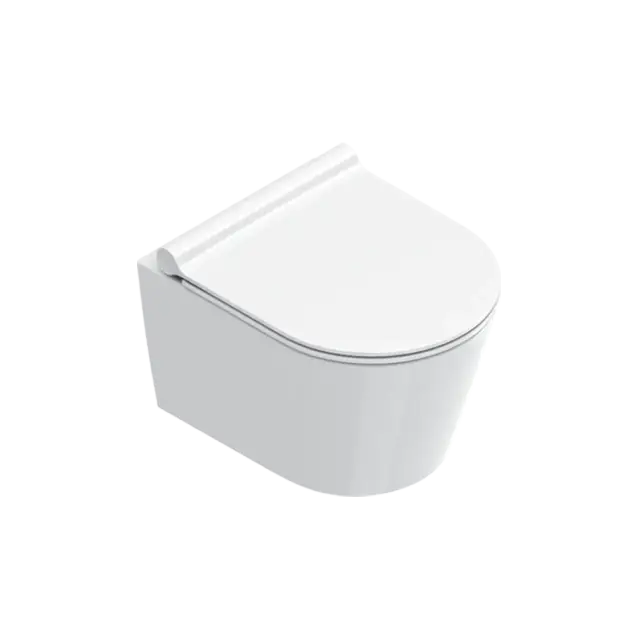 Catalano Zero Унитаз подвесной безободковый 35x46 см, смыв торнадо, Cataglaze, цвет: белый глянцевый 0111460001