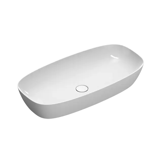 Catalano Zero Раковина чаша 80x40x14h см, без перелива, покрытие Cataglaze, цвет: белый глянцевый 0622800001