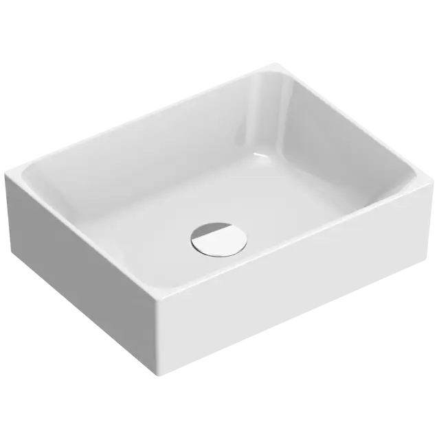 Catalano Zero Раковина чаша 45x35x13h см, без перелива, покрытие Cataglaze, цвет: белый глянцевый 0222450001