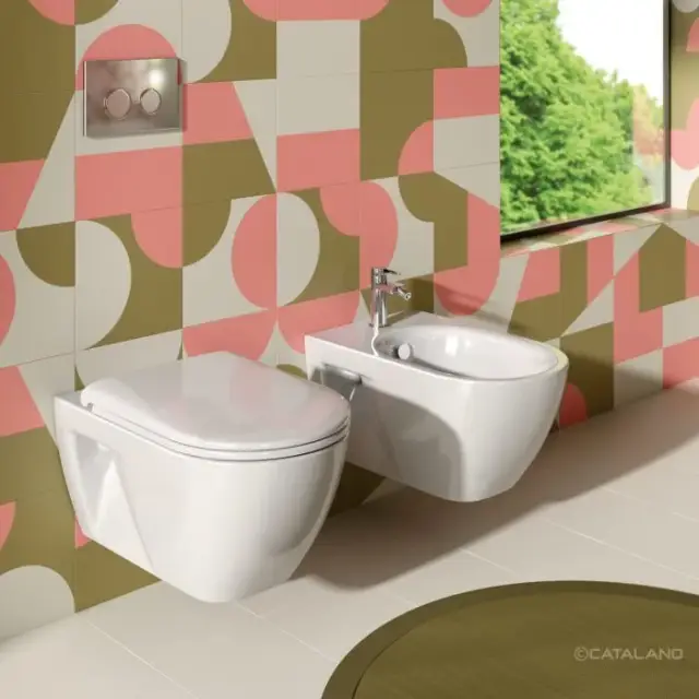 Catalano Sfera Унитаз подвесной безободковый 35x54 см, смыв торнадо, Cataglaze, цвет: белый глянц. 0511440001